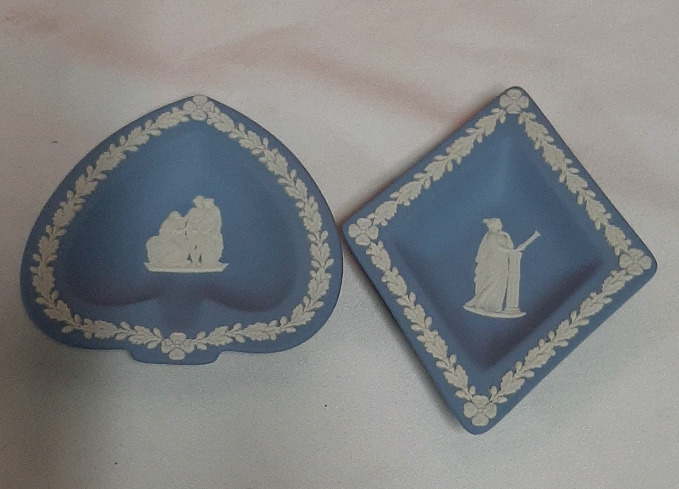 Vintage Wedgwood Jasperware Bridge Dishes.