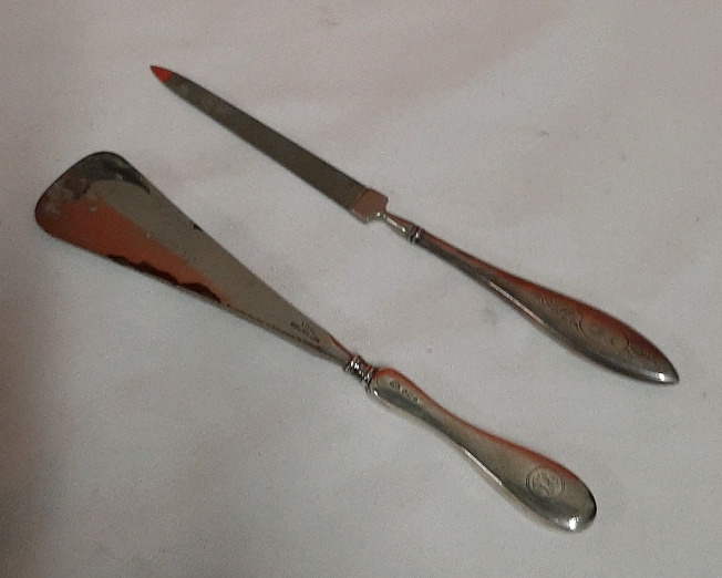 Vintage Sterling Silver Shoehorn and Nail File