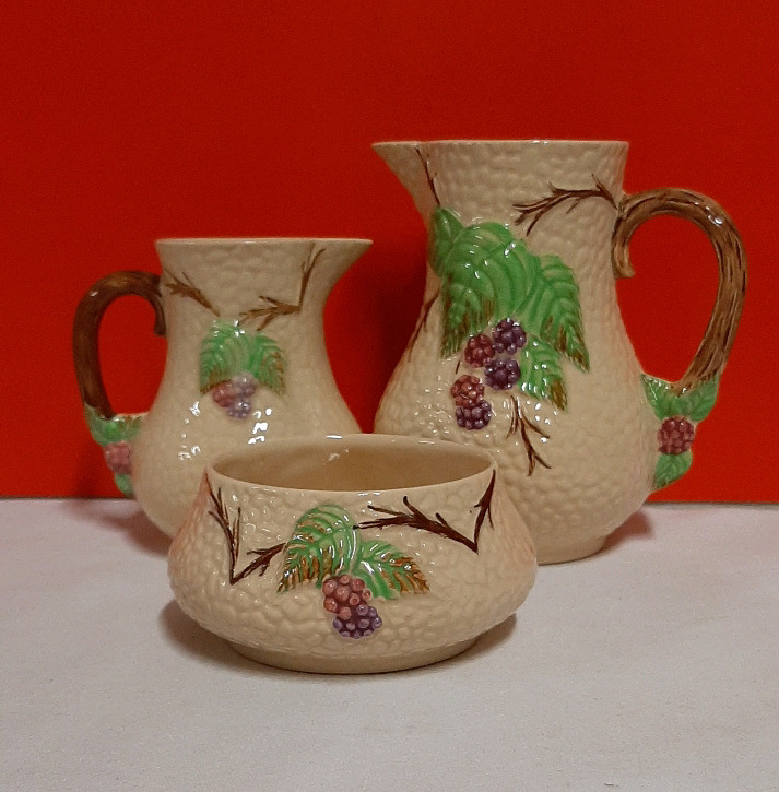 Vintage Wade Bramble Cream Sugar Pitcher