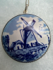 Antique Dutch Porcelain Pendant on 925 Sterling Chain - 4