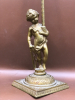 Antique Cherub Gilded Brass Desk Ornament 11 inches tall - 2