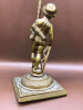 Antique Cherub Gilded Brass Desk Ornament 11 inches tall - 3