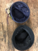 Vintage Biltmore Hat Box Navy Hat with Flowers Black Hat with Netting & Striped Hat Box - 4