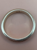 925 Sterling Silver Red & Clear CZ band Ring - 6