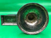 Vintage Japanned Silverplate Fan Vase/Cigarette Holder 5 inches tall & Match Holder with Elephant - 4