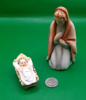 Vintage Goebel Nativity Figures Mary and Jesus