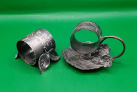 Antique Silverplate Figural Napkin Rings