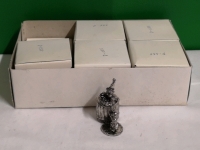 11 New Miniature Pewter Figures - Clown in Wine Barrel + Dog