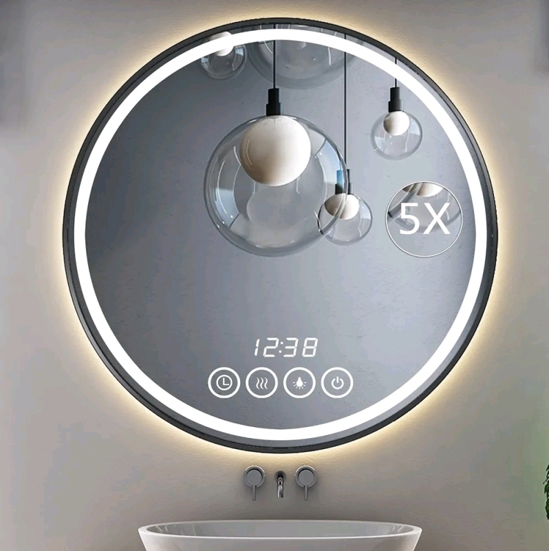 MSRORRIW LED Bathroom Mirror 24" Diameter