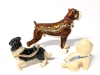 3 Enameled Dog Themed Trinket Boxes : Boxer, Collie & Bichon Fries - 2