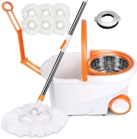 New - MASTERTOP Mop and Bucket Set, Easy Wring Spin Mop & Bucket System