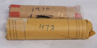 1970 & 1972 Canadian One Cent Penny Rolls . Condition Various Per Coin