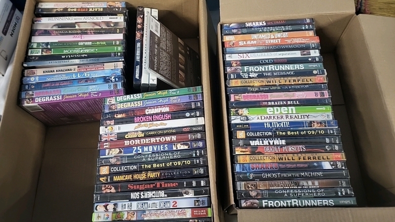 60 Movies & TV Shows on DVD - Most are New