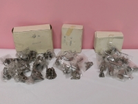 36 New Miniature Pewter Figures - Castles & Eagles & Unicorns