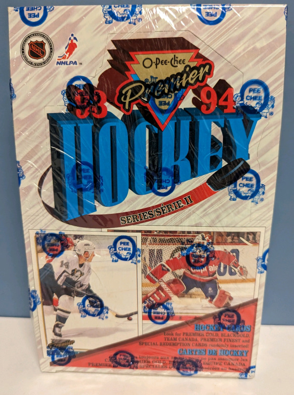 Vintage Sealed Box of O Pee Chee Premier Series II 93/94 Hockey Cards.