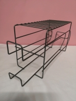 2 Tier Metal Wire Standing Pop Soda And Food Holder Can Dispenser Rack
