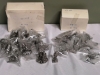 24 New Miniature Pewter Figures - Castles & Eagles