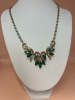 Crown TRIFARI Emerald Green & Clear Rhinestone Necklace - 5