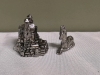 24 New Miniature Pewter Figures - Castles & Unicorns - 5