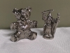24 New Miniature Pewter Figures - Teddy Bears & Wizards - 2