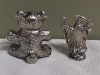 24 New Miniature Pewter Figures - Teddy Bears & Wizards - 4