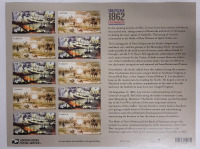 2012 US Postal ' The Civil War 1862 ' 45 Cent Postage Stamp Panel , 12 Stamps