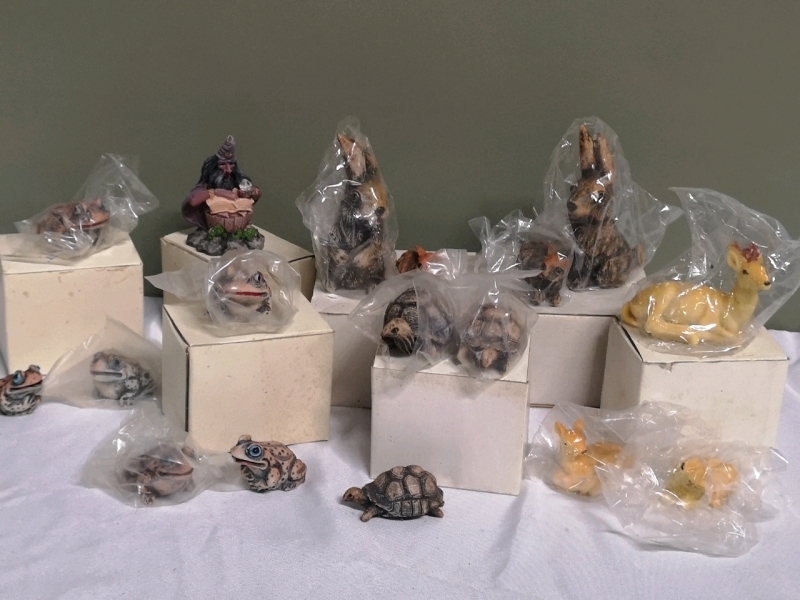 17 New Figures - Frogs, Deers, Bunnies, turtles, and a Wizard