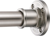 BRIOFOX Industrial Shower Curtain Rod - 2-in-1 Design