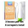 3 New Basic Concepts Variety Pack Tongue Scrapers - 2 Scrapers with Cases (6 total)