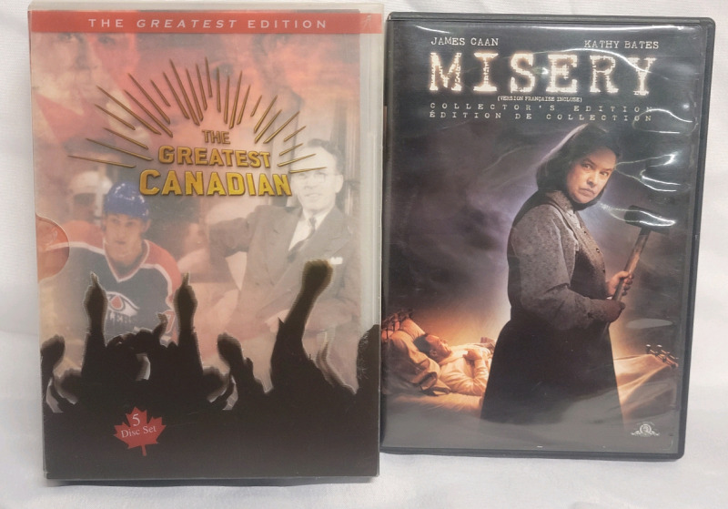 The Greatest Canadian 5-Disc DVD Box Set & Misery DVD