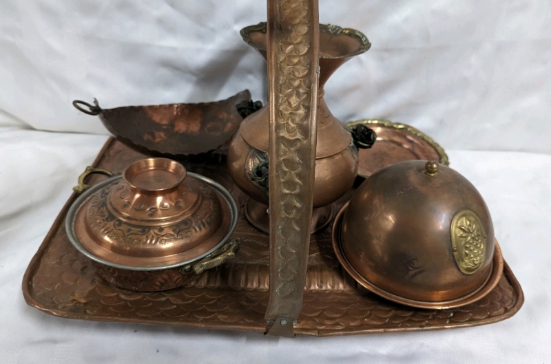 Collection of Copper Servingware