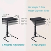 New - Maarch Folding TV Tray Table, Adjustable TV Dinner Table, Foldable - 2