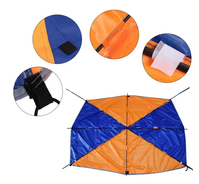 Foldable Canopy for Inflatable Boat（2 Person) and Camping Sun Shelter Fishing Tent Sun Shade Canopy Awning