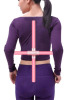 Open Back Stick Men Women Posture Trainer and Corrector Stretching Tool Pink