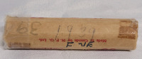 1939 Canadian One Cent Penny Roll . F written on Roll