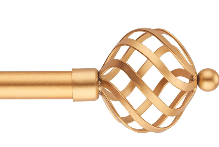 Gold Tone Curtain Rod