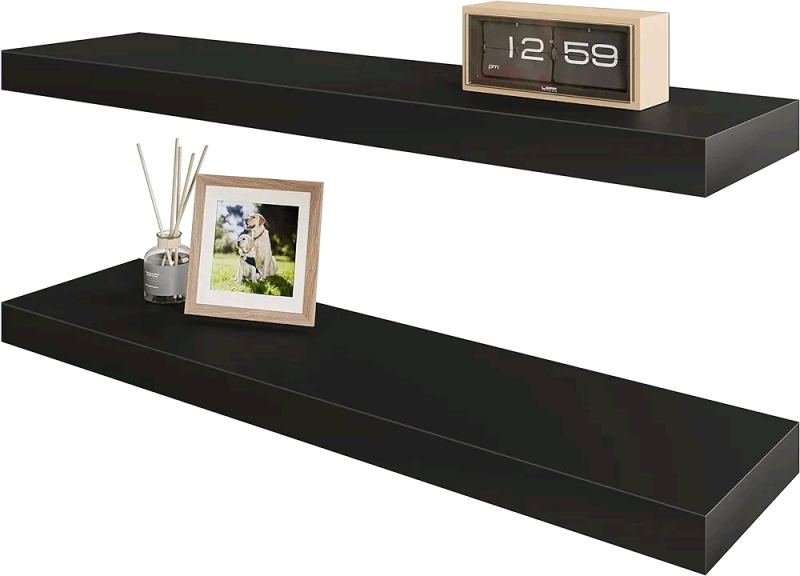 New - BAMEOS 24"&times;6" Floating Shelf , Home Decor Wall Mounted Shelves