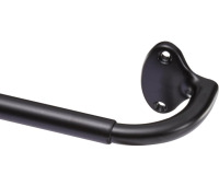 Amazon Basics Room Darkening Blackout Curtain Rod 48" to 86&rdquo; Black