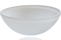 LIGHTACCENTS Frosted Glass Lamp Shade Replacement for Ceiling Mounted Fixture or Ceiling Fan 11.57" Diam x 3.58" Height- Glass Lamp Shade - Light Fixture Replacement Glass (Frosted White)