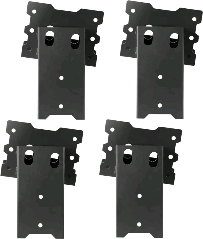 New - Toriexon 4"×4" Deer Stand Brackets . Powder Coated Brackets . Set of 4