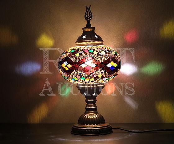 New Asylove Turkish Mosaic Globe Desk Lamp