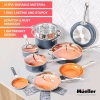 New Mueller 14 PC Ultraclad Cookware Set - MC-14C - 2