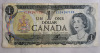 Three (3) 1973 Canadian Bank of Canada One Dollar Bank Notes , Bills Have Been in Circulation - 4