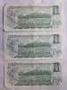 Three (3) 1973 Canadian Bank of Canada One Dollar Bank Notes , Bills Have Been in Circulation - 5