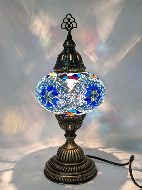 New Turkish Mosaic Globe Handcrafted Table Lamp