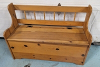 Wooden Parsons Bench.