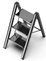 Culaccino Step Ladder 3 Step 35.4 x 2.2 x 18.4 inch Black