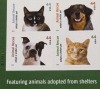 2010 US Postal ' Animal Rescue : Adopt a Shelter Pet ' 44 Cent Postage Stamp Panel - 20 Stamps - 2