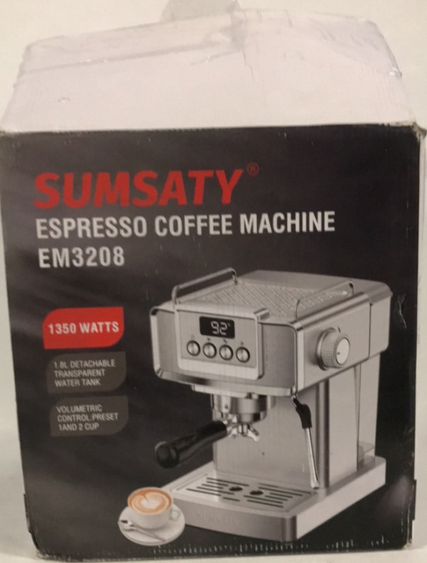 New SumSaty Espressso Coffee Machine