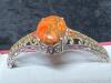 925 Sterling Mojave Orange Turquoise Bracelet - 4